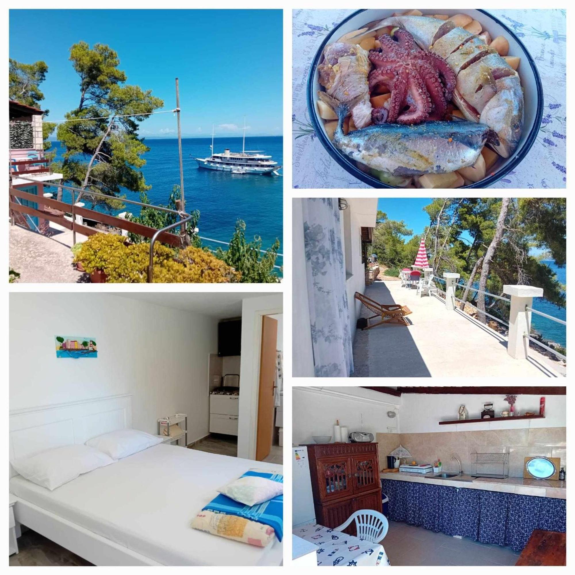 Modern Robinson Veli Bare Villa Vela Luka Buitenkant foto